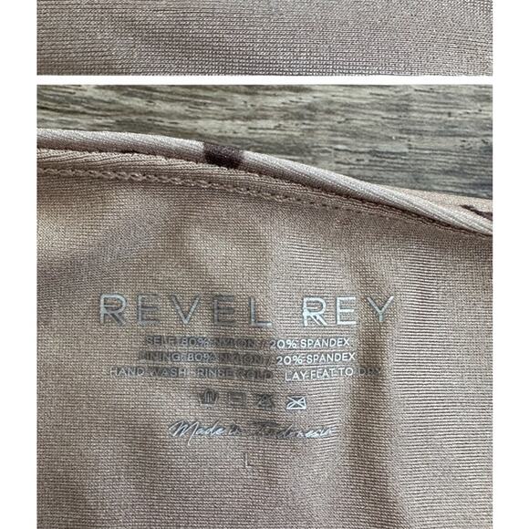 REVEL REY Spencer Cheetah Print Bikini SWIMSUIT Size LARGE - Picture 7 of 8